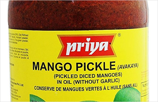 Priya Mango pickle (without Garlic)300g