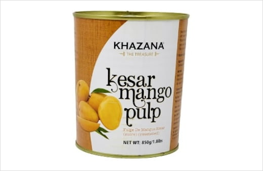 Khazana Kesar Mango pulp 850g