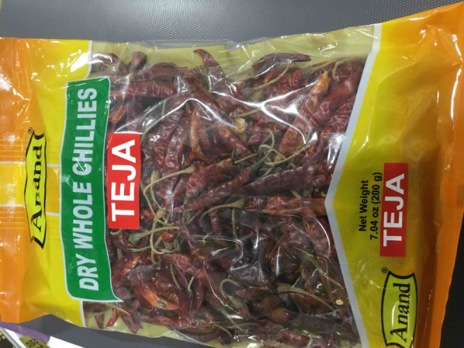 Anand Dry Whole Chilly Teja 200gms
