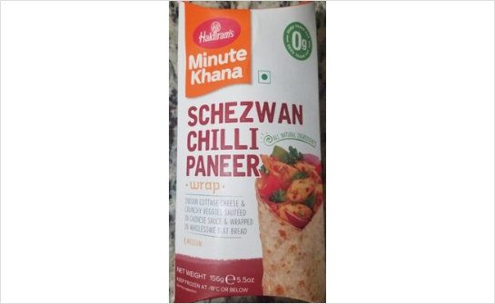 Haldiram's SCHZWN Chilli Paneer Wrap 156g