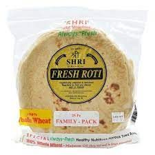Shri Big Whole Wheat Roti 6 pcs
